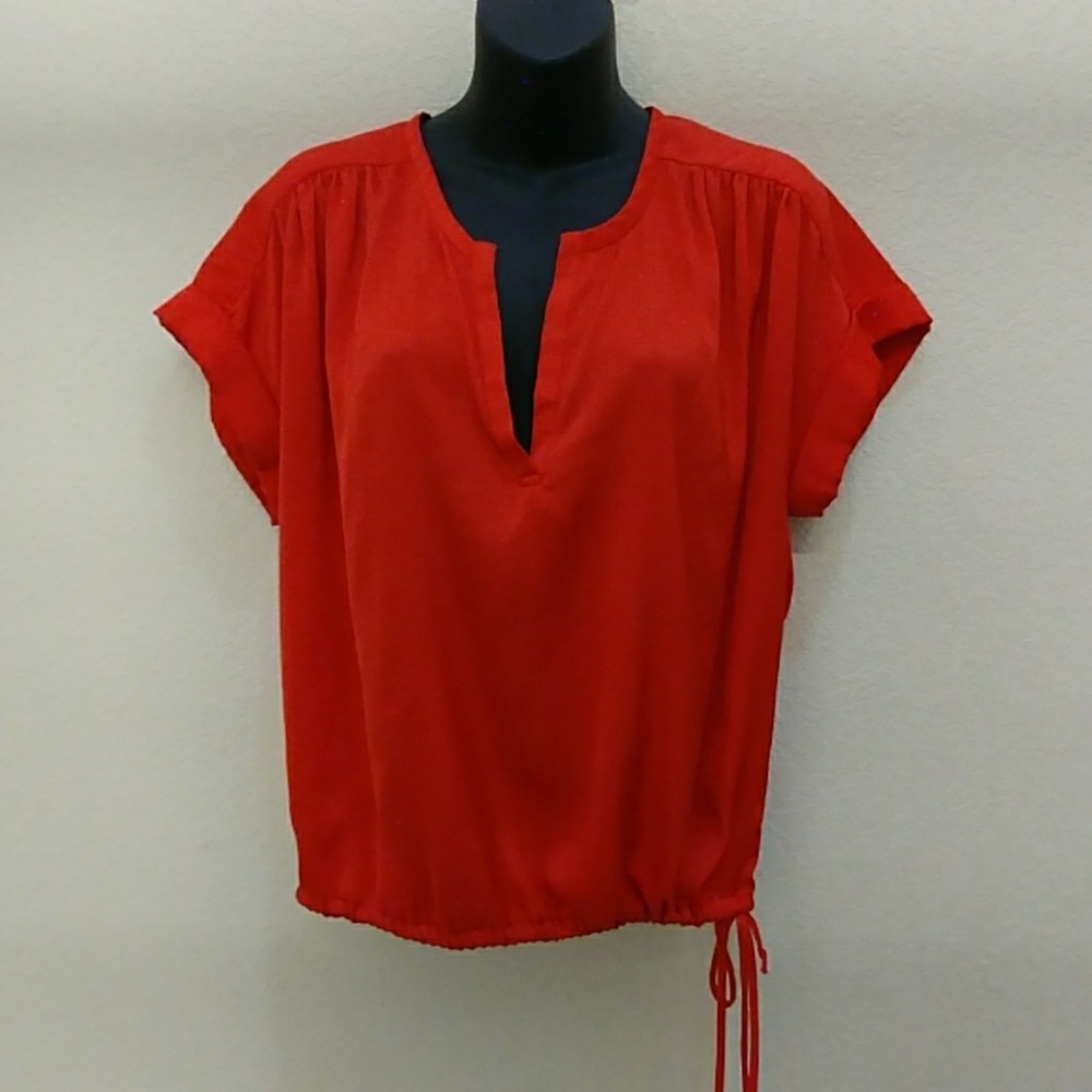 BCBG Tana Silky Crop Top